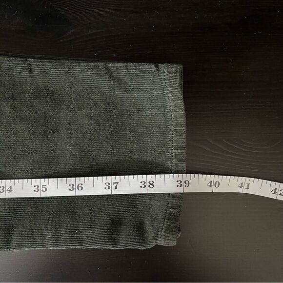 J. Crew Pants Womens 26 Regular Green Midrise Toothpick Corduroy Skinny Stretch - Picture 15 of 15